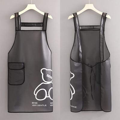 Полезный карманный дизайн, удобный кухонный фартук со шнуровкой на спине, против пятен, для домашней кухни