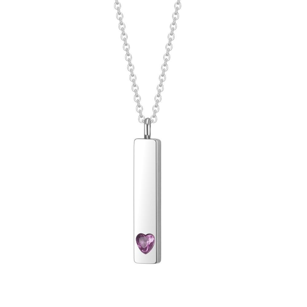Cube Shape Ashes Pendant Memorial Lockets Stainless Steel Memorial Ashes Necklace Memorial Gift