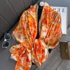 Women Scarf Silk Scarves Spring And Summer Fashion Printing Shawl Temperament Long Wrap Thin For Travel Warm Neck Sun Protection