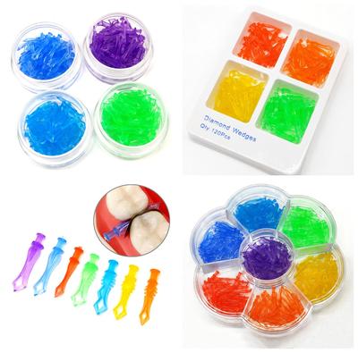 Автоклавируемые стоматологические межзубные клинья, все 7 размеров, алмазные клинья для зазора между зубами, стоматологические лабораторные инструменты