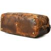 New Buffalo Leather Duffle Bag 24 Inch | Genuine Leather Travel Overnight Bag for Men & Women | Carry On Mens Duffel Bag