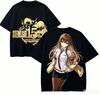 Футболка для любителей аниме Steins Gate Харадзюку Хлопок Новая модель Ретро Уличный стиль Оверсайз Унисекс Cl