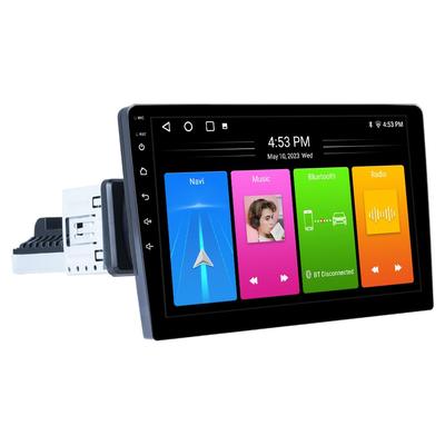 Carplay 9-дюймовый универсальный одиночный 1 Din вращающийся автомобильный радиоприемник охлаждающий вентилятор мультимедийный плеер GPS Navi автомобильная стереосистема