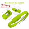 2шт Micro Usb-браслет-кабель для смартфона, универсальное зарядное устройство для Iphone Android