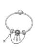Pandora 925 Sterling Silver Bracelets Set Women's Silver ZT-0026