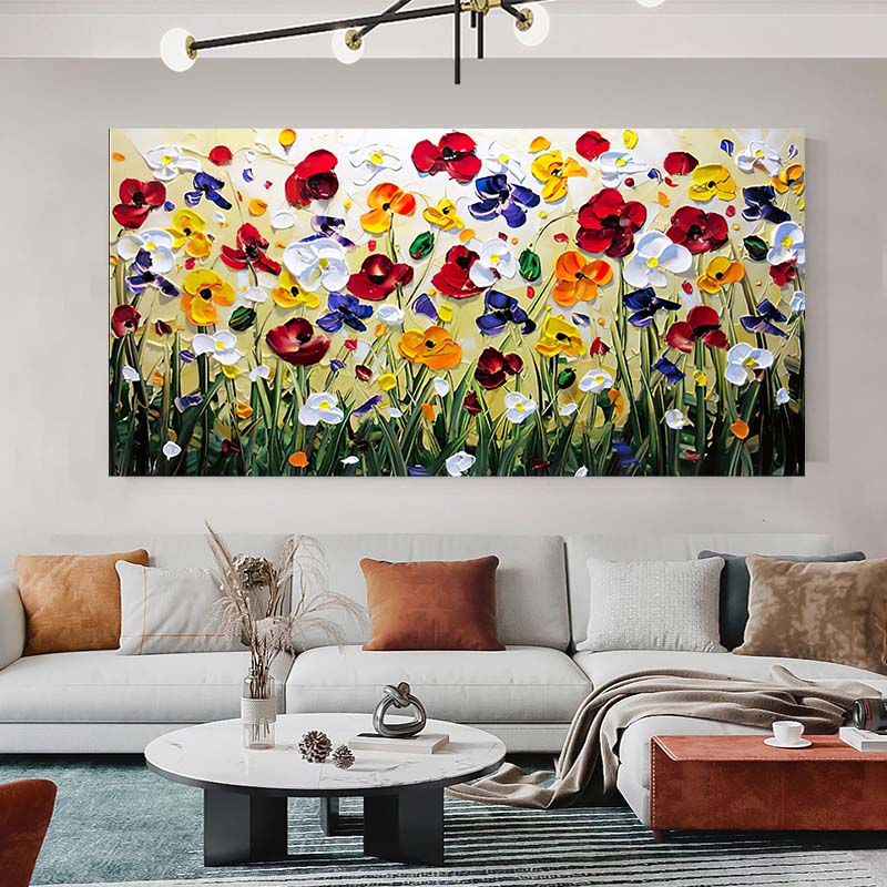 Абстрактные цветы Холст Картина Настенное искусство Постеры и Принты Настенные картины для Гостиной Дома Cuadros Decor