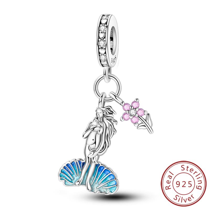 Медные Шармы Бусины Глаз Дьявола Крест Ангел Шармы Подходят для Оригинальных Браслетов-Шармов Подвески Изысканное Изготовление Ювелирных Изделий Своими Руками Для Женщин