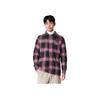 Li-Ning Badfive Plaid Letter Print Loose Casual Long Sleeve Shirt Men Tops Obsidian-Grey Dream-Pink Asphalt-Grey AFDT855-2