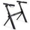 Donner DKS-100 Electronic Keyboard Piano Z-Shaped Stand, Foldable, Adjustable Height 55-85cm, Sturdy and Stable, Compatible with 54/61/73/76/88-Key Di
