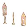 40pcs Upgraded Drywall Anchors Zinc Plated Steel Screw Anchor Metal Anchors  Wall Hanging