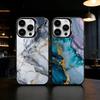 Акварельный Мраморный Посеребренный Внутри Чехол Для Телефона Для iPhone 17,16,15,14,13,12,11,Pro Max,Plus Конфетный Серебряный Чехол