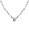 S925 Sterling Silver 1ct D Color VVS Moissanite Cuban Chain Necklace for Women Men Fine Jewelry Wedding Engagement Christmas Gift