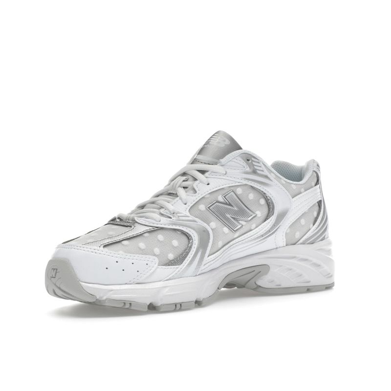New Balance 530 Белый Серебряный Металлик Горошек Унисекс Кроссовки Серый U530HFW