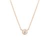 Diamond K10 Pink Gold Necklace 151736123103 Canal4℃ (PG)