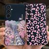 Для Чехла Funda Samsung A35 5G Case SM-A356E Пара Любовь Сердце Цветок Кошка Рисунок Задняя Крышка Для Samsung Galaxy A35 5G Etui
