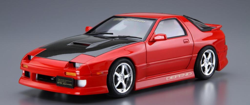 Aoshima Bunka Kyozai Серия Тюнингованные Автомобили Mazda BN Sports FC3S Пластиковая Модель 1/24 №40 RX-7 '89