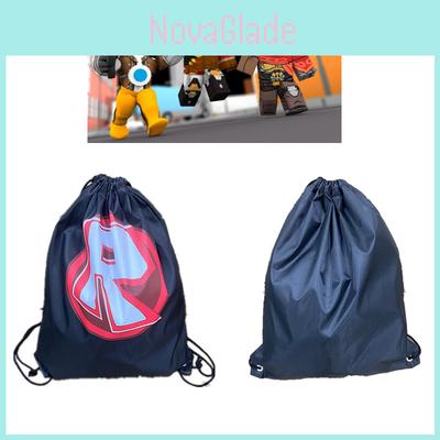 Рюкзак Roblox для мальчиков и девочек, прочный и водонепроницаемый, с затягивающимся шнурком