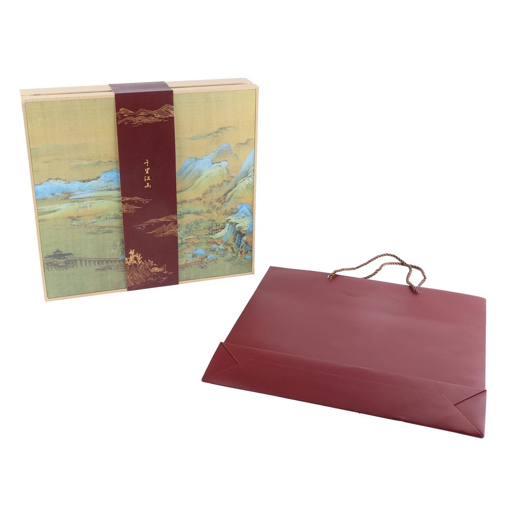 Набор для практики китайской каллиграфии, 4 сокровища для изучения, кисть, ручка, чернила, бумага, чернильный камень для подарка