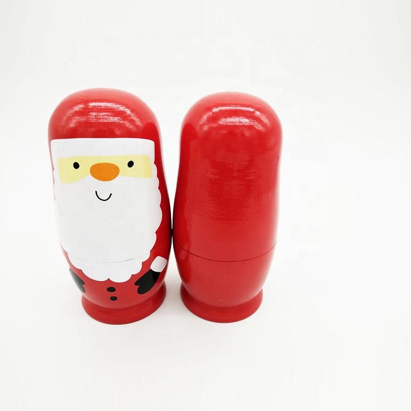 Santa Claus Matryoshka Doll: Six-Layer Wooden Educational Toy & Home Decor Gift