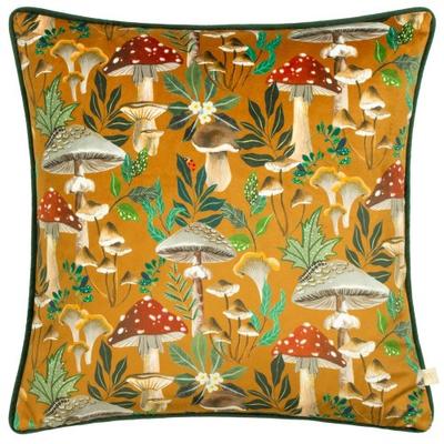 Чехол для подушки Wylder Wild Garden с бархатным узором и рисунком гриба