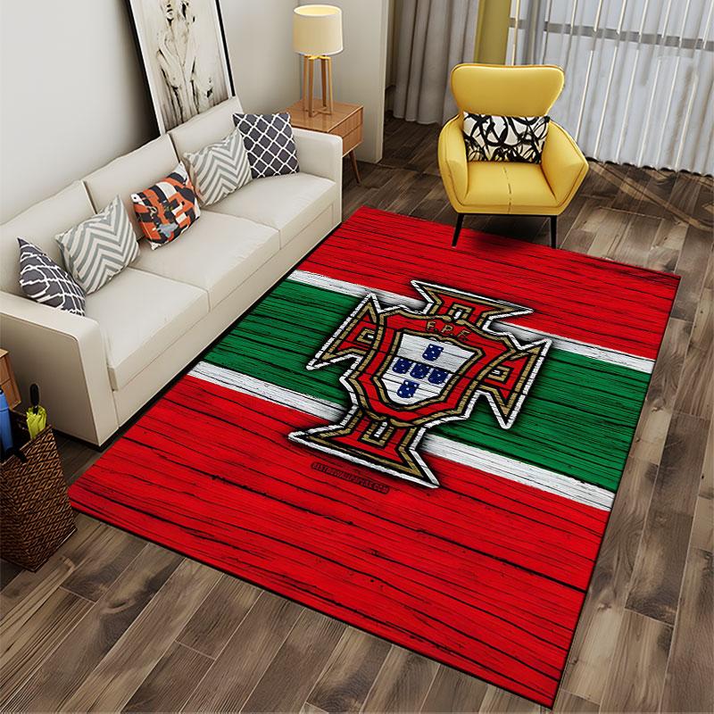Portugal Flag Wood Texture suitable as a non-slip mat for the living room or bedroom sofa