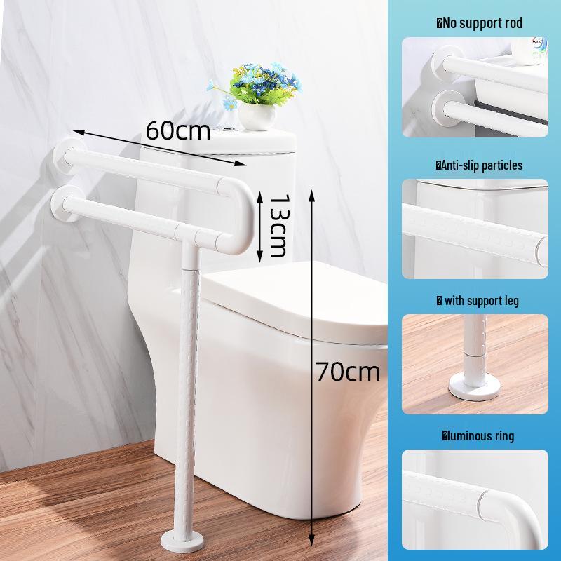 Ванная комната Поручень U-образной формы для пожилых - Безбарьерная нейлоновая ручка для душа/туалета
