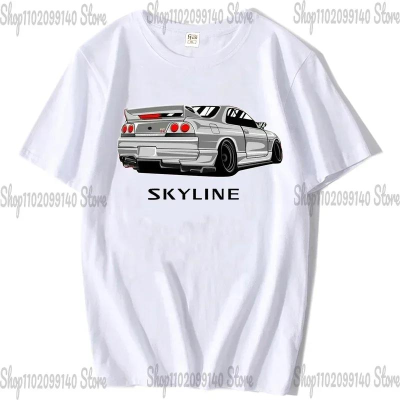 Футболки SChassis 13 SR20 Powered Classic Футболка Silvia S13 Criminal on Touge Drift King Style с изображением японского гоночного автомобиля Футболки унисекс JDM