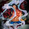 Аниме 100% Оригинальные Фигурки Gear Fourth Luffy Фигурки 30см ПВХ Модель Настольное Украшение Статуэтка Коллекция Подарки В Наличии