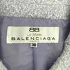 Balenciaga 90-е Сделано в Японии Старое пальто-стойка из нержавеющей стали 38 Светло-голубой Женское Б/У