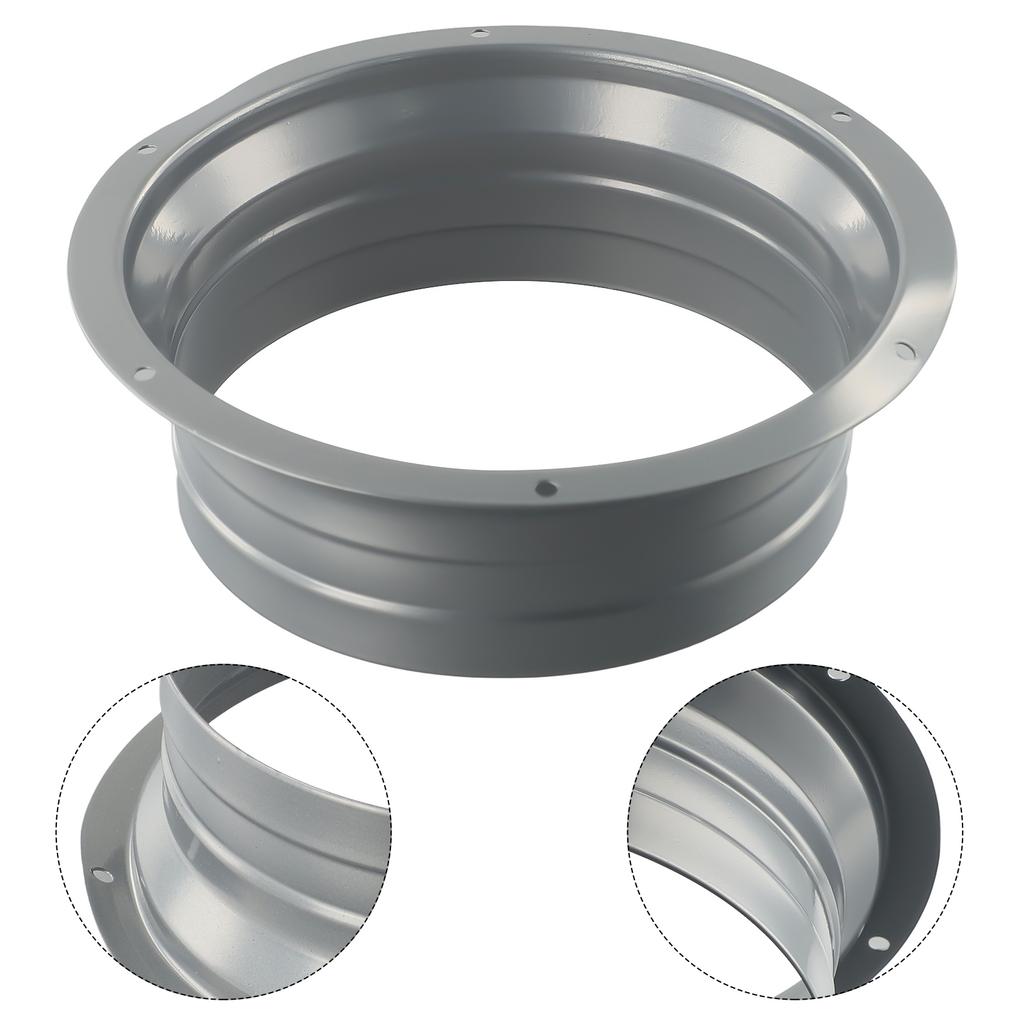 4-10inch Round Pipe Flange Interface Aluminum Tube Air Ventilation Hose Connector Exhaust Pipe Adapter Connecting Exhaust Outlet