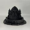 3D-печатная подставка для украшений в виде замка, черный готический стиль, декоративный поднос, настольный декор