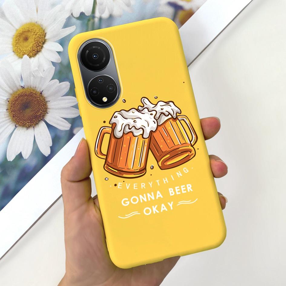 For Honor X7 X7a Case Lovely Duck Astronaut Soft Silicone Matte Phone Cover For Honor X7b CLK-LX1 Funda X 7b X 7a HonorX7 Bumper