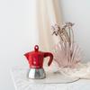Bialetti Moca Induction Exclusive Red на 4 чашки, совместимые с IH и типом прямого огня (Кофеварка Эспрессо-машина Macchinetta)