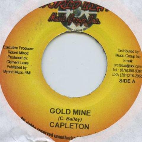 7inch Record CAPLETON - Gold Mine World Beat 2004 Jamaica Reggae, Ska & Dub