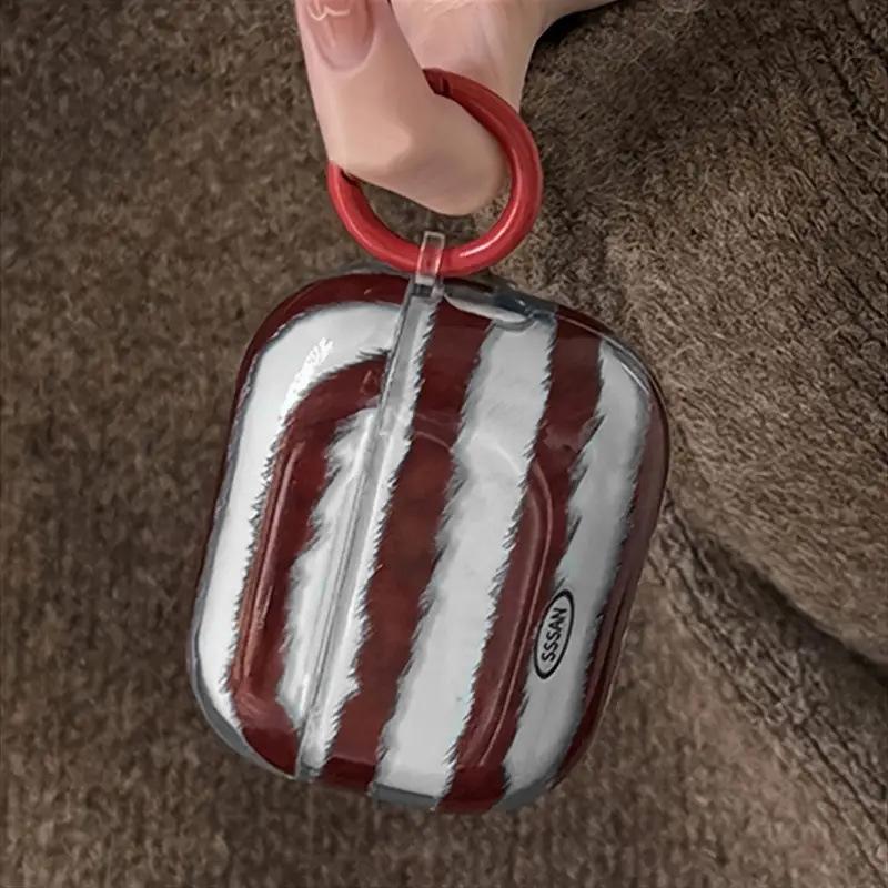 Модный полосатый чехол для наушников INS, защитная крышка, подходит для AirPods 1, AirPods Pro, противоударный и износостойкий