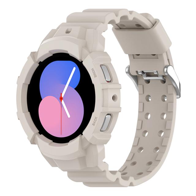 Чехол+Ремешок для Samsung Galaxy Watch 4/5 44мм 40мм силиконовый Без зазоров браслет correa Защитная крышка Galaxy watch 5 ремешок 20мм