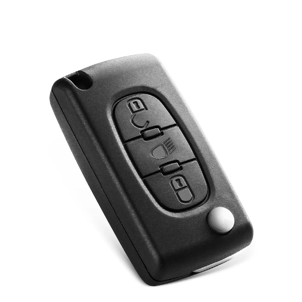 Для Peugeot 206 408 1/2/3/4/5/6/807 Partner Для Citroen C1/2/3/4/5/6/7/8 Xsara Picasso Пустой корпус ключа автомобиля с пультом Ce0523/36