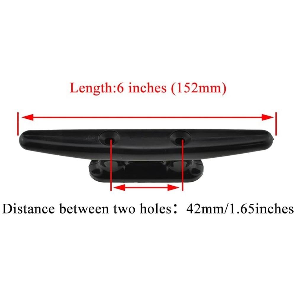 Нейлоновый болт для лодочного якоря – Болт для крепления к причалу с винтами из нержавеющей стали, Для каяка, каноэ, небольших судов, Домашний декор своими руками (Несколько размеров, Черный)