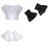 Ruffles Pleated Fake Sleeves Chiffon Detachable Cuffs Fake Flared Sleeves False Cuffs Sweater Horn Cuffs Hand Wrist Cuffs