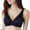 Ночной бюстгальтер для кормления M [Роза Мадам], для беременных, без косточек, с перекрестной застежкой, бюстгальтер, черный,
