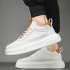 Модные высококачественные мужские кроссовки из искусственной кожи, повседневные кроссовки на платформе, вулканизированные туфли для мужчин 2024 г., белые туфли, теннисные туфли для мужчин