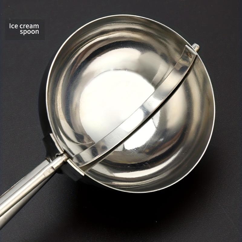 Practical Multi Functional Spoon Modern Fashion Household Kitchen Supplies Lightweight Ice Cream Spoon Creative Stainless Steel