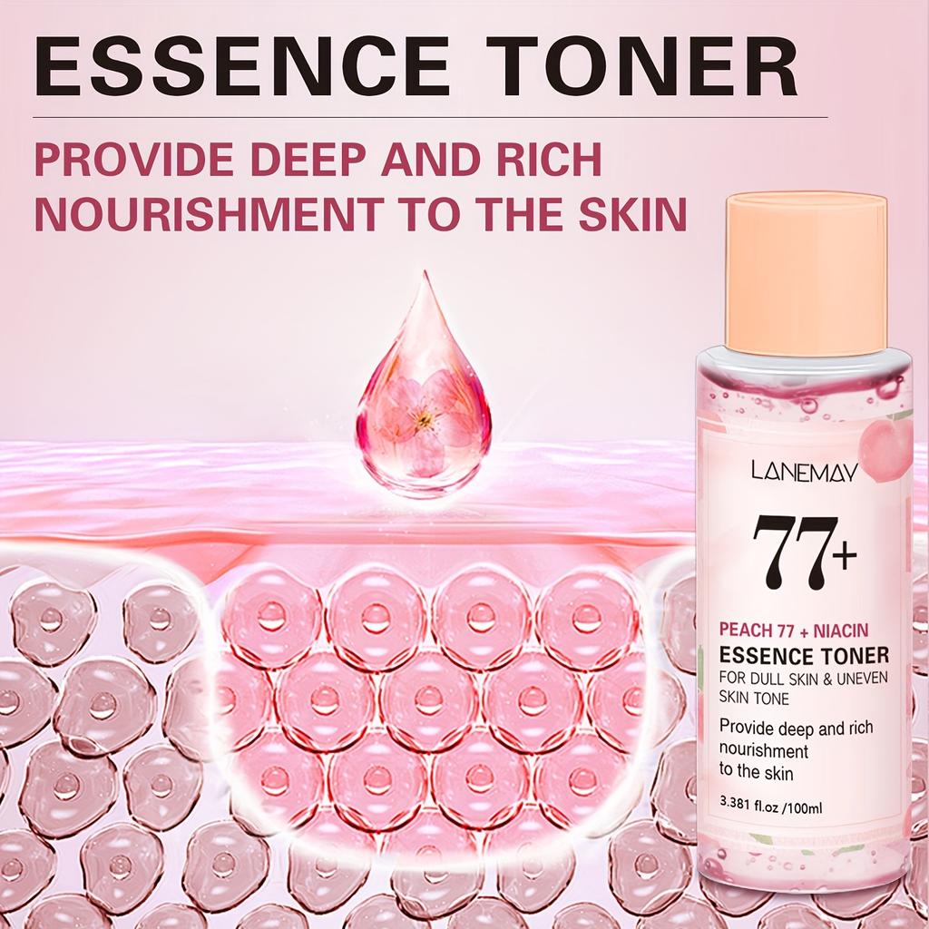 Niacinamide Essence Toner - Hydrates and Firms The Light Beige, Controls Oil and Protects Light Beige's Barrier - Safe for Sensitive Light Beige