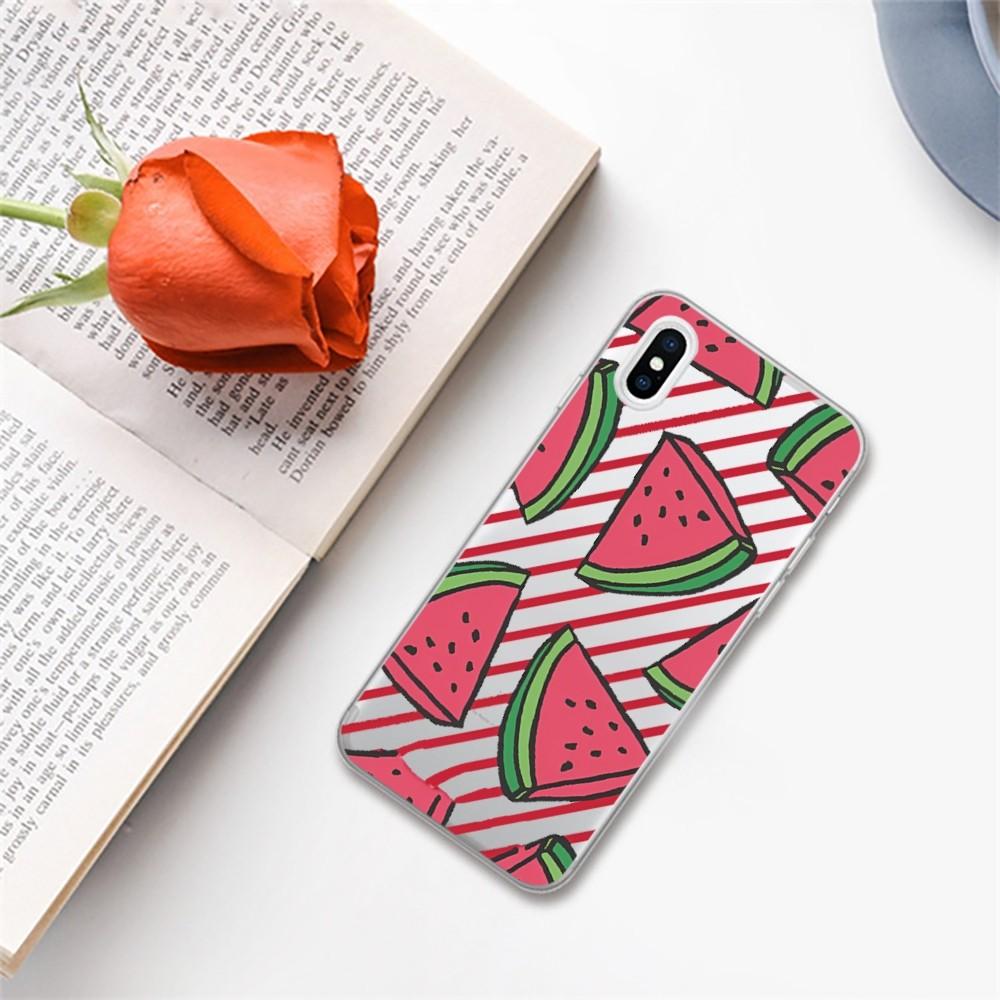 Чехол для телефона с рисунком арбуза для iPhone 16 15 8 7 6 6S Plus X SE XR XS 14 11 12 13 Mini Pro Max Мобильный чехол