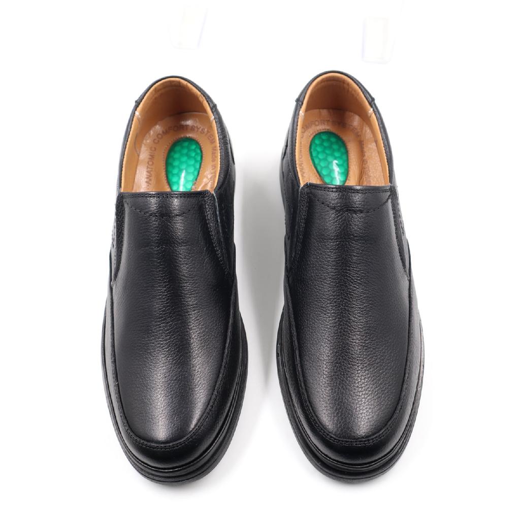 Мужские повседневные туфли для папы из натуральной кожи с ортопедической гелевой подошвой и внутренней внутренней поверхностью