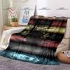 Fashion EVA Queen Thin Blanket Beauty Art Pattern 3D Printing Blanket Flannel Portable Home Travel Office Blanket