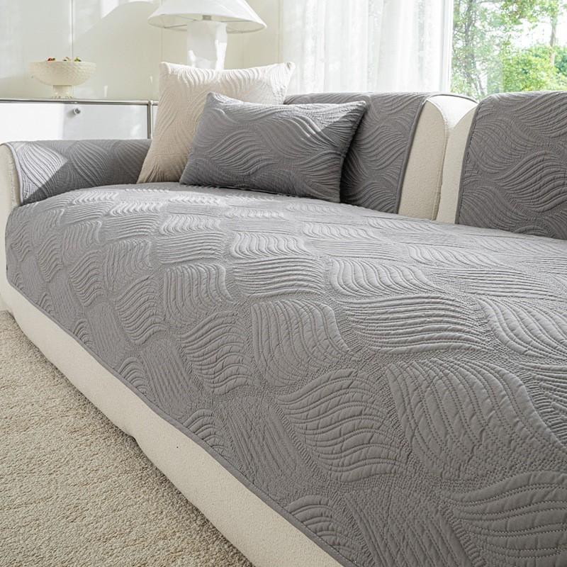 Cream Style Solid Sofa Cover Anti-Scratch All Universal Couch Cushion