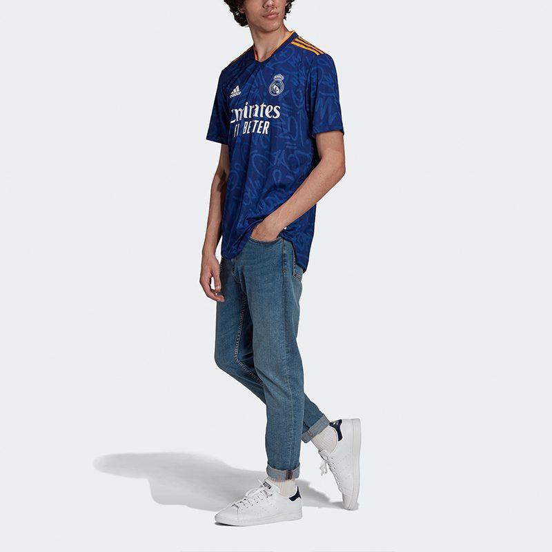 adidas Мужская синяя футбольная футболка GM6775