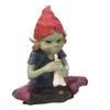 [A2114] - Multicolored 'Pixie Musician' Resin Figurine - 15 Cm