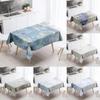 Marble Striped Tablecloth Home Decor Stain Resistant Waterproof Table Decoration Rectangular Kitchen Fireplace Tops